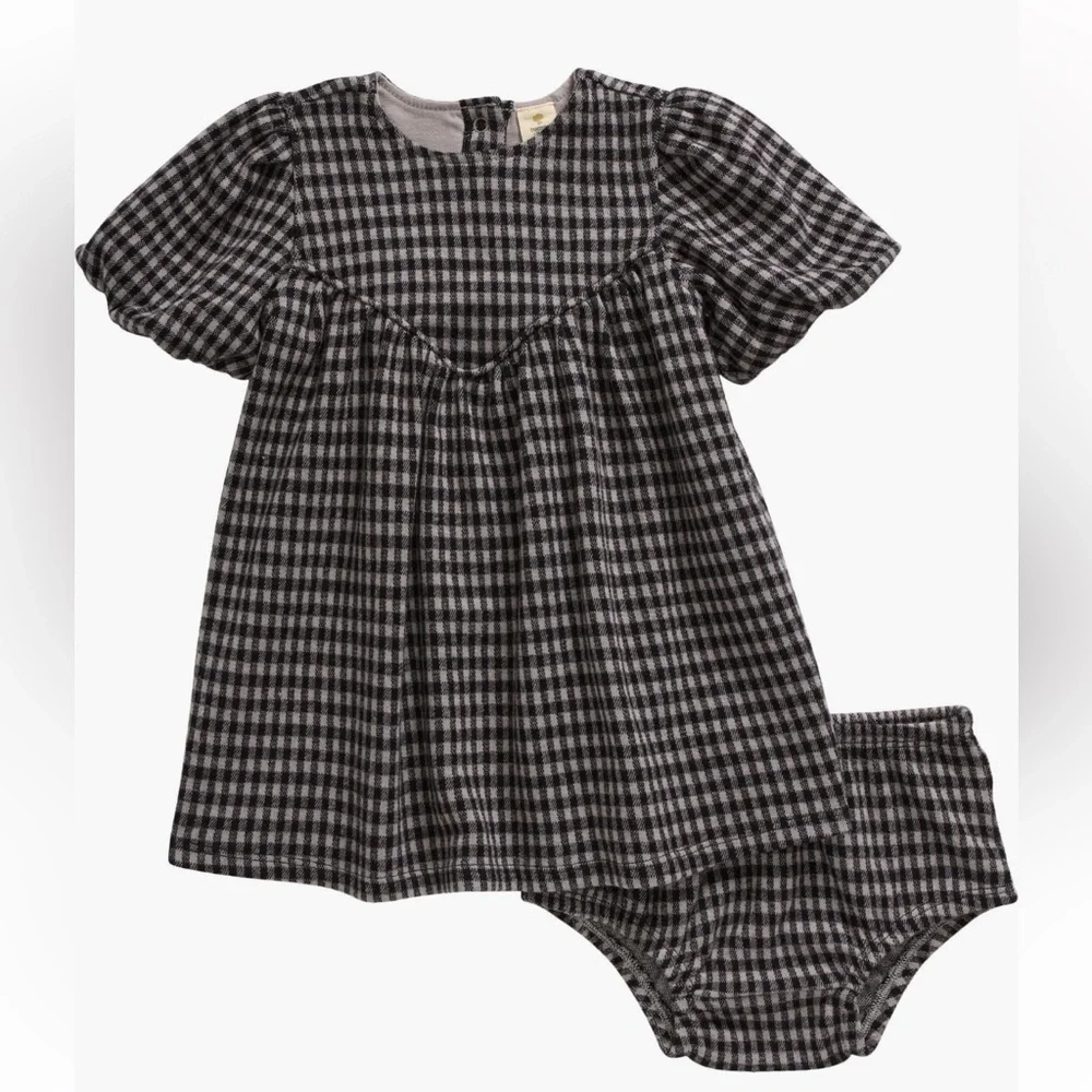 Tucker + Tate Puff Sleeve Cotton Blend Dress & Bloomers